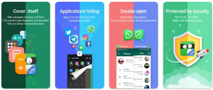 app chhupane ka apps