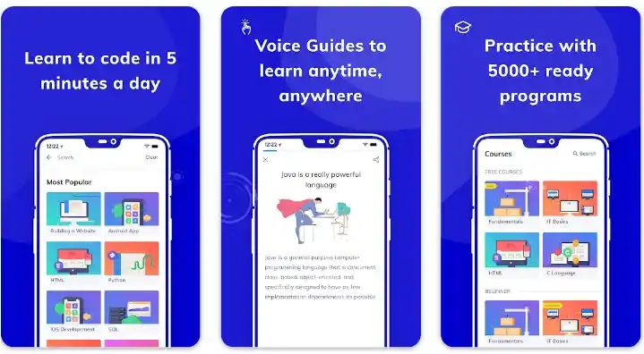 coding sikhne ke liye best apps