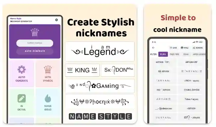 name styles